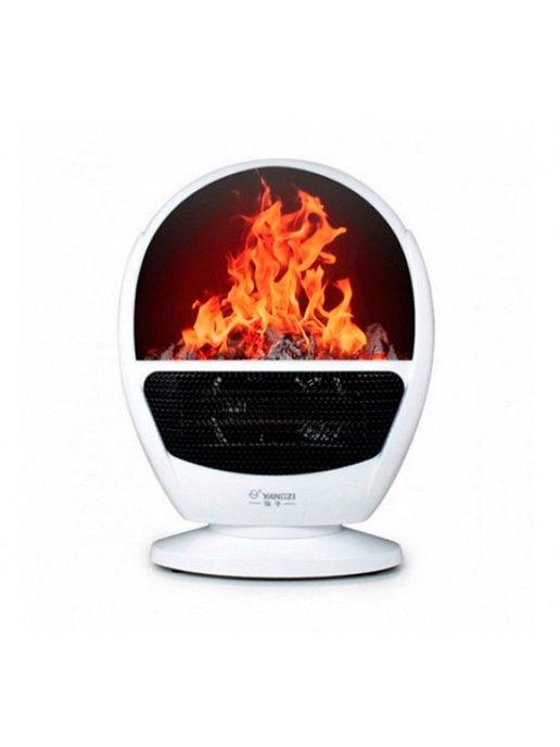 Портативный электрообогреватель Flame Heater (Белый)