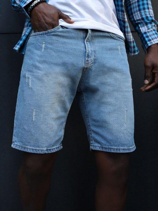 Шорты мужские джинсовые летние классические
