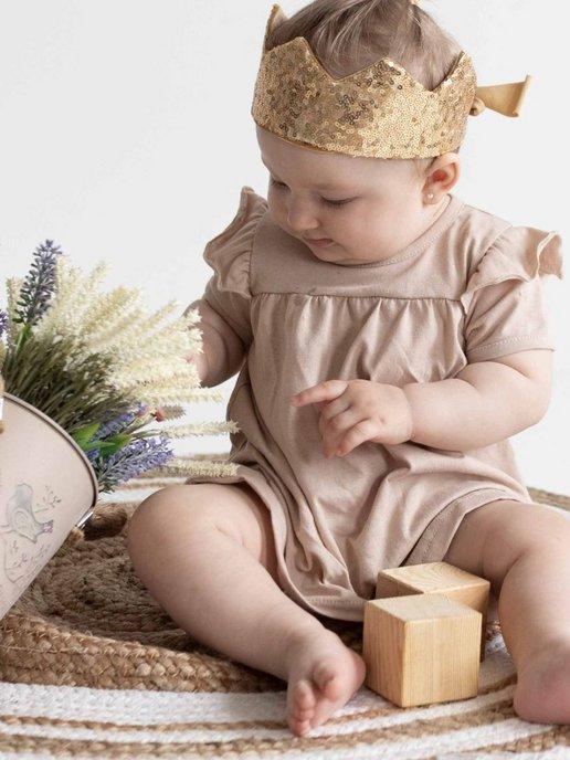 Платье для новорожденных трикотажное хлопок