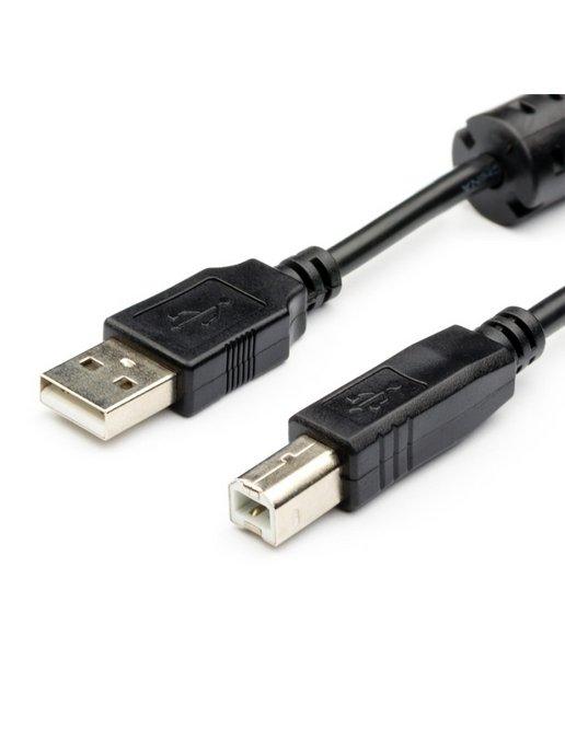 Кабель USB Am-Bm AT5474 черный 1.5 М
