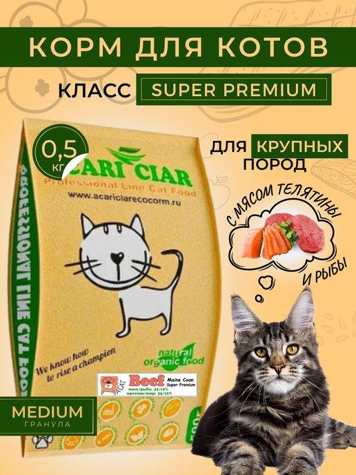 Сухой корм Maine Coon Beef для кошек мейн-кун с телятиной