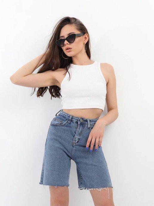 EVROJEANS | Шорты джинсовые удлиненные бермуды