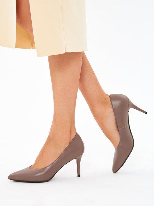 Туфли женские на каблуке шпильке натуральная кожа