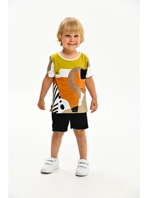 Костюм спортивный летний детский футболка с шортами