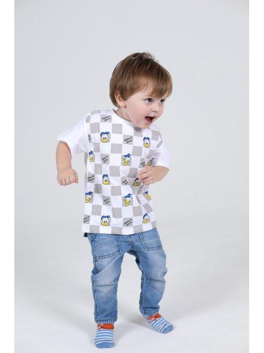 футболка для малышей с принтом Дональд дак на мальчика