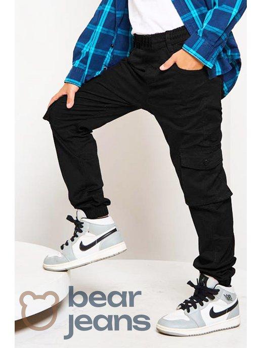 Bear Jeans | Джинсы на резинке подростковые джоггеры школьные