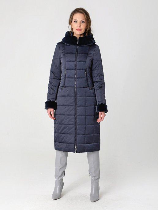 Пальто демисезонное женское утепленное стеганое