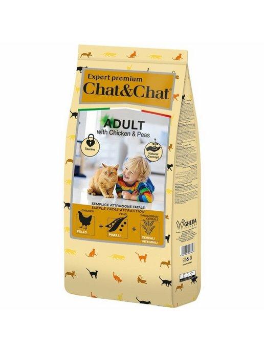 Expert Premium корм для кошек -курица и горох, 2 кг