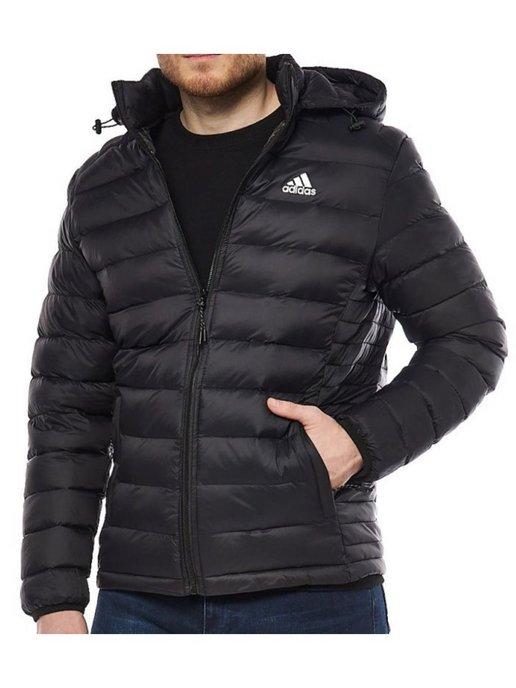 Куртка Adidas демисезонная с капюшоном короткая