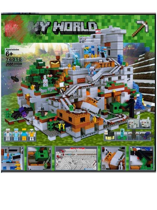 Конструктор LEGO Minecraft горная пещера Майнкрафт игра