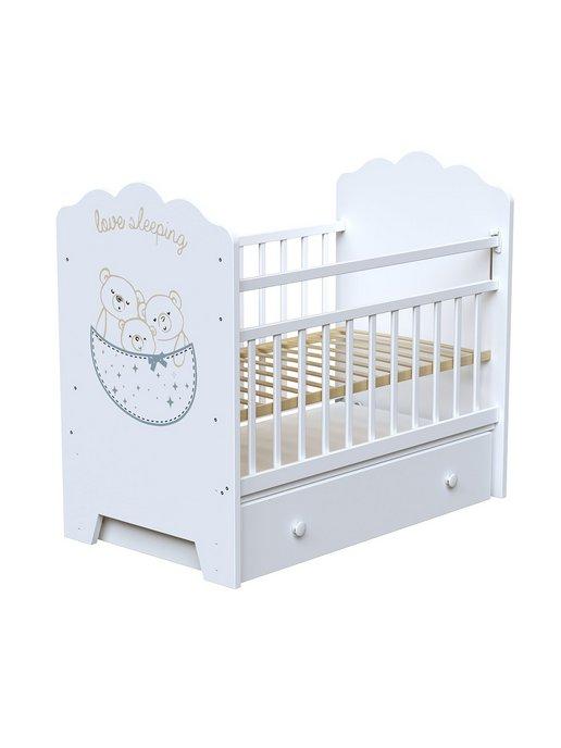 Кроватка для новорожденного Love Sleeping маятник и ящик