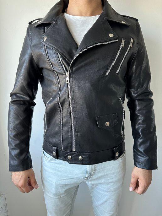 ANR | Куртка кожаная косуха мотокуртка