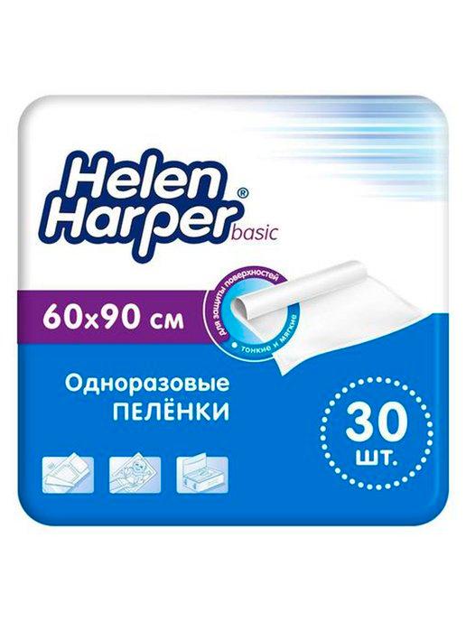 Пелёнки одноразовые впитывающие BASIC 60х90 30 шт