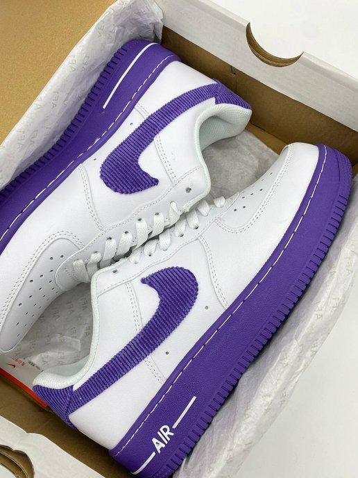 Кроссовки форсы Nike Air Force 'White Court Purple'