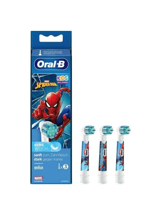 Насадки для зубной щетки Kids Человек Паук, 3 шт