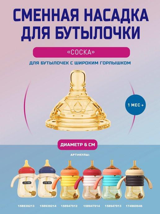 Соска для бутылочки Сменная насадка для детской бутылочки