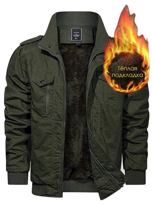 Qors | Куртка мужская демисезонная весна с утеплителем без капюшона