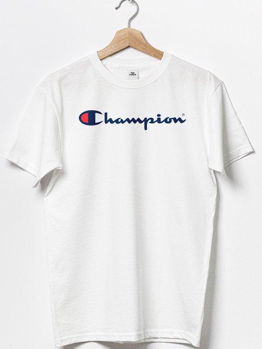 Футболка с принтом Champion