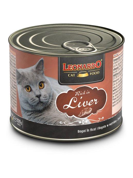 Leonardo Cat Food | Консервы для кошек Леонардо С печенью 200 г