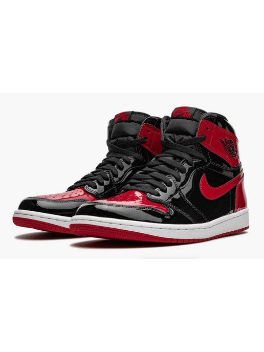 Кроссовки Nike Air Джордан 1 High Patent Bred