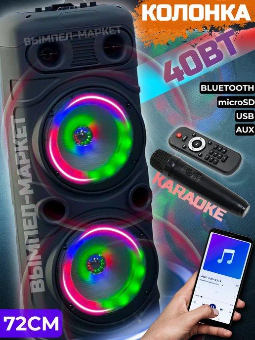 Музыкальная напольная колонка с караоке Bluetooth 8210S