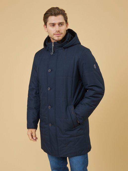 Куртка мужская зимняя длинная капюшон мембрана теплая мех