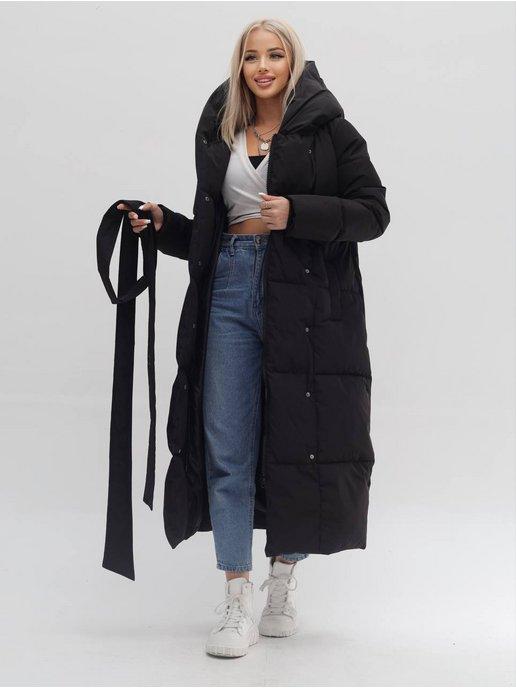 THH shop | Куртка зимняя длинная с капюшоном