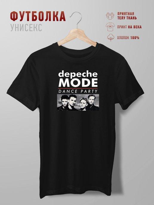 Футболка с принтом depeche mode дипешь мод 90s