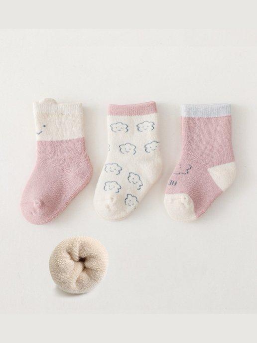 NEMO BABY | Носочки махровые для новорожденных набор 0-3 месяца