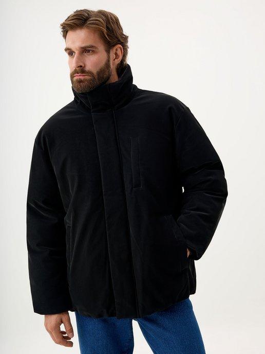 Куртка мужская оверсайз утепленная однотонная