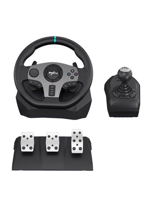 Игровой руль с педалями и коробкой передач PXN V9 для пк