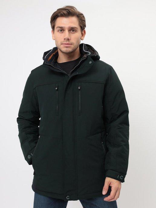 куртка мужская зимняя с капюшоном удлиненная Corbona