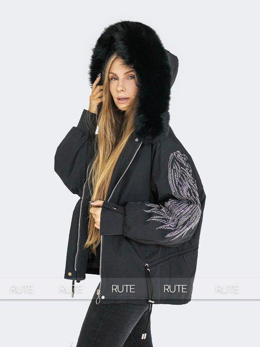 Куртка женская зимняя с натуральным мехом