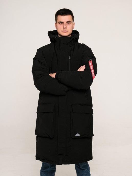 Пуховик зимний длинный Long Puffer Parka