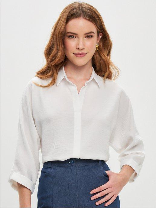 Блузка офисная рубашка нарядная