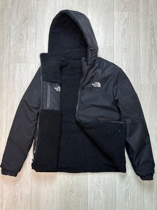 Куртка двухсторонняя зимняя барашек The North Face