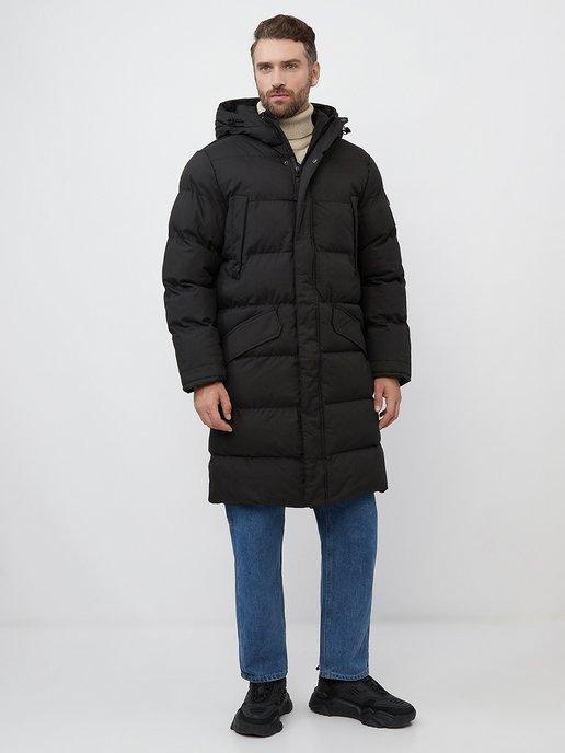Куртка пальто мужское зимнее удлиненное
