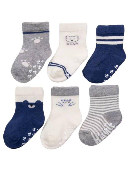Носки для новорожденных набор 6 пар