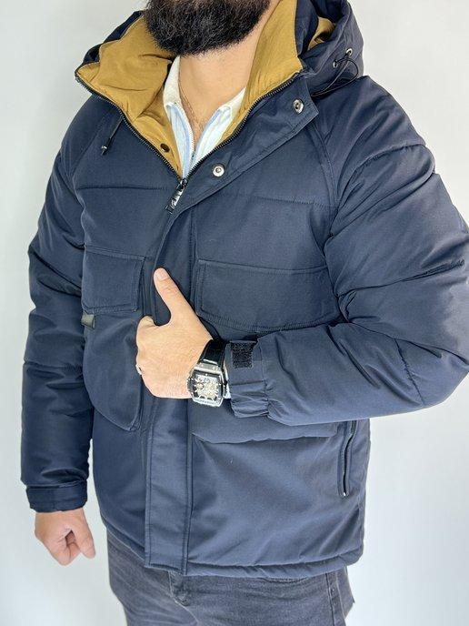 SH-fashion | Куртка бомбер для мужчин с капюшоном