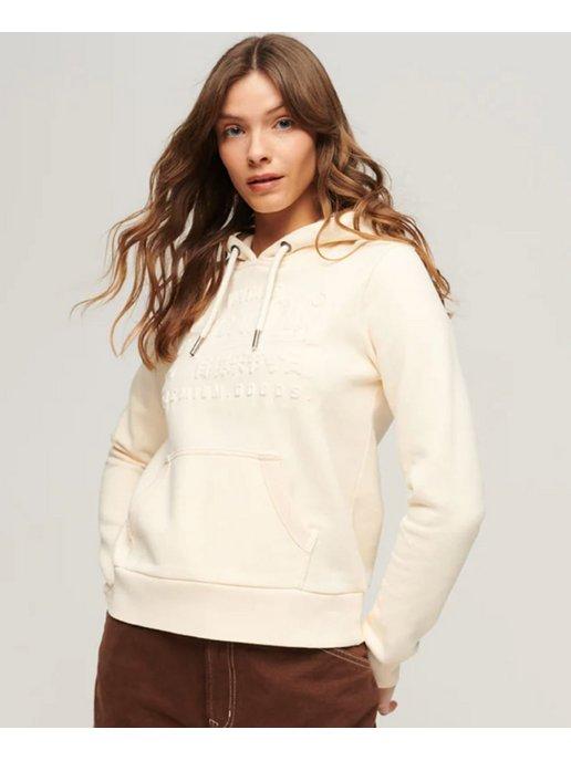 Худи EMBOSSED VL HOODIE 3KU Rice White