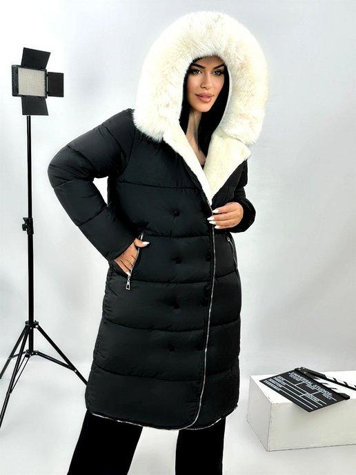 Закия | Куртка зимняя, длинная, пуховик