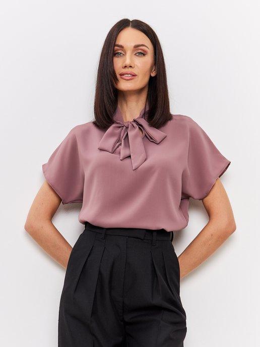 Блузка женская офисная рубашка нарядная большие размеры