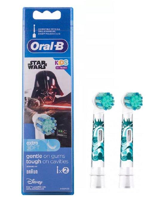 Сменные насадки для зубной щетки braun star wars kids