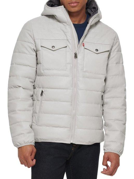 Пуховик Men Double Pocket Stretch Quilted Down Jacket