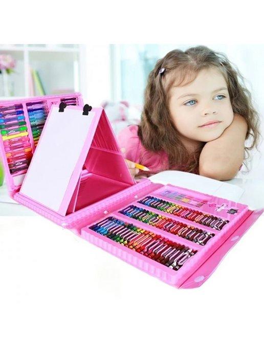 Набор для рисования для девочек в чемоданчике детский