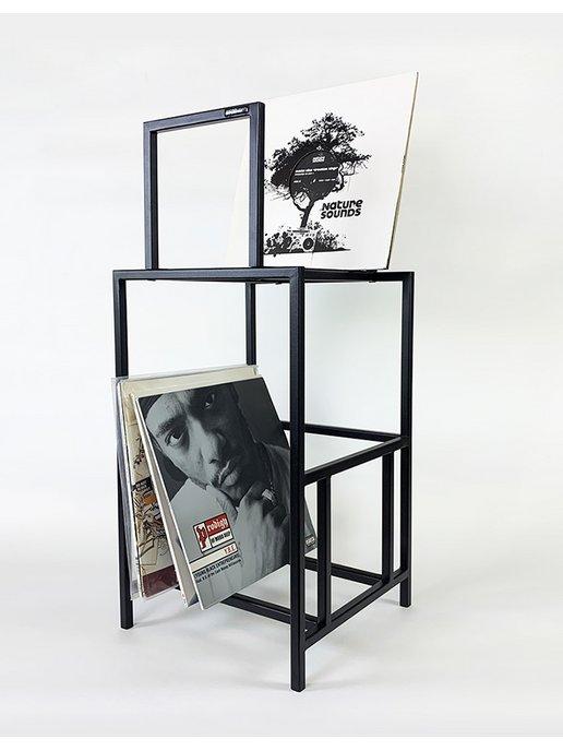 Подставка стойка для хранения виниловых пластинок журналов