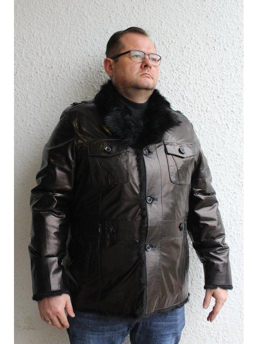Куртка зимняя из натуральной кожи