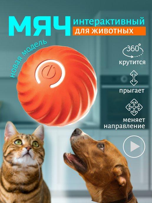 Игрушка для кошек и собак интерактивная умный мяч