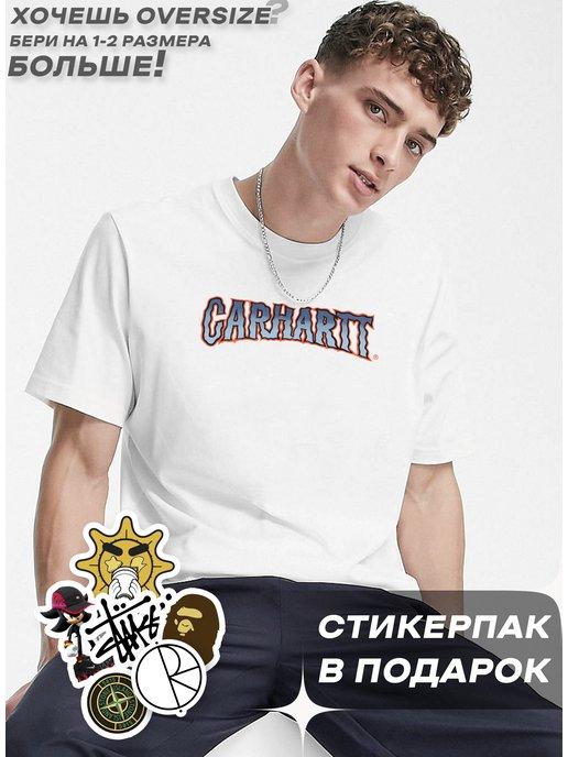 Футболка с принтом CARHARTT