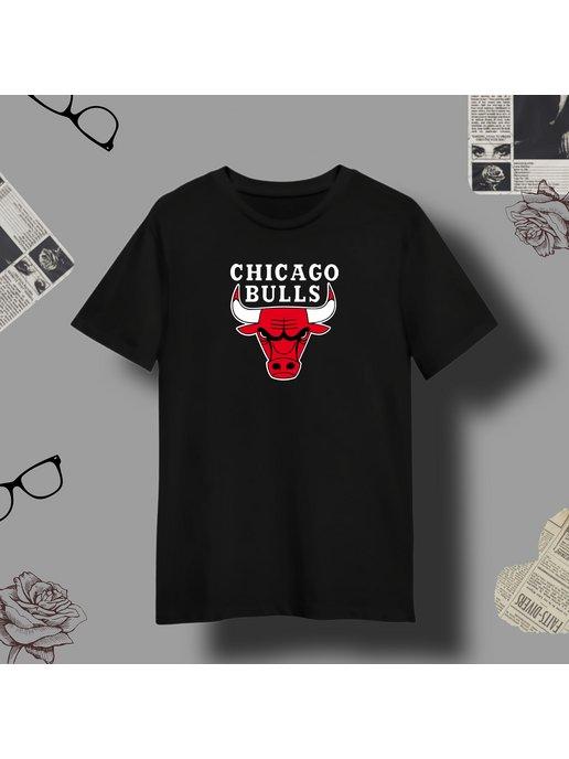 Футболка красный бык chicago bulls